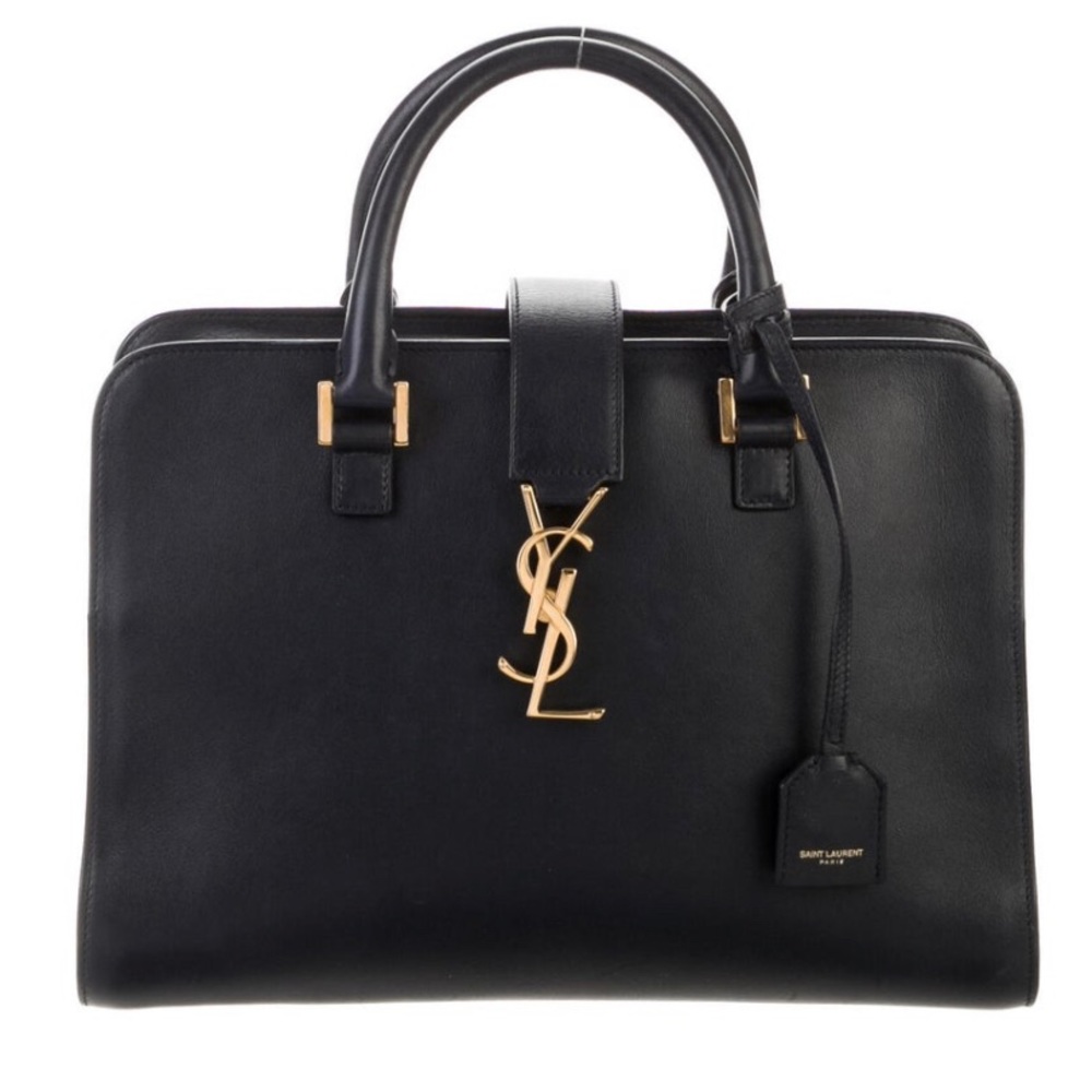 YSL satchel Hannah small monogram cabas